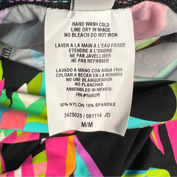 Trina Turk Birds Women’s Of Paradise Printed Split Hem Coverup Pants Size M - Picture 7 of 8